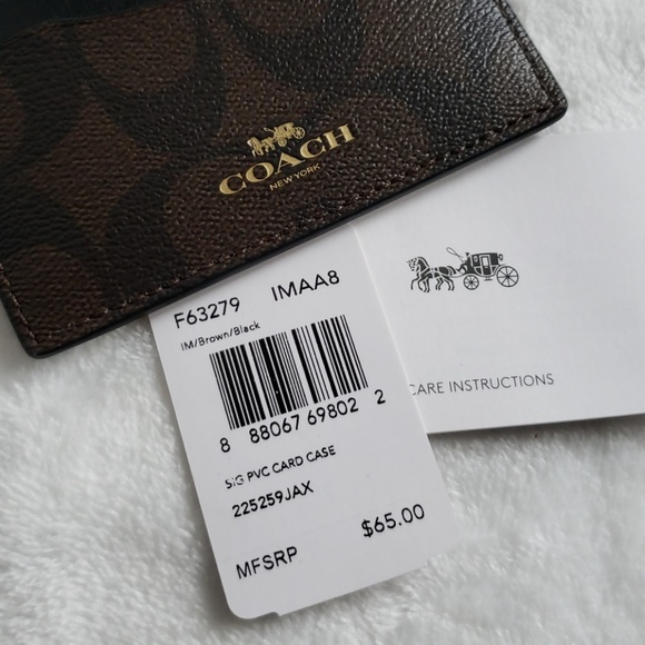 🎀NWT🎀 Coach Monogram Card Case - Picture 4 of 4